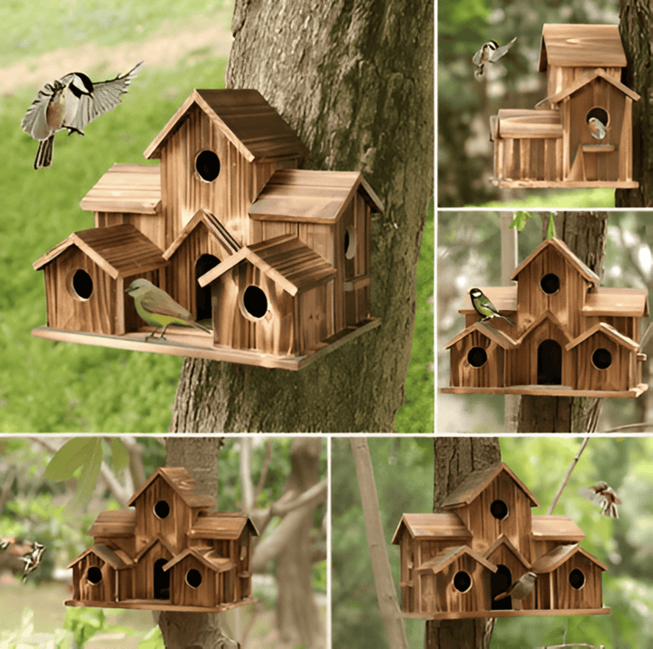 Karnz | Hängendes Holzvogelhaus
