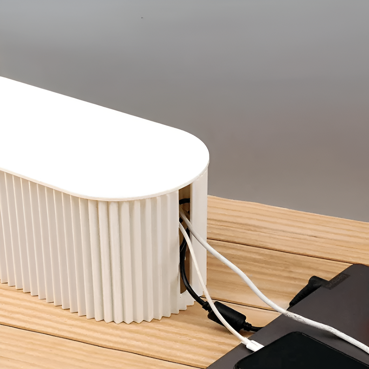 Kabelbox mit Deckel – Macaronfarben