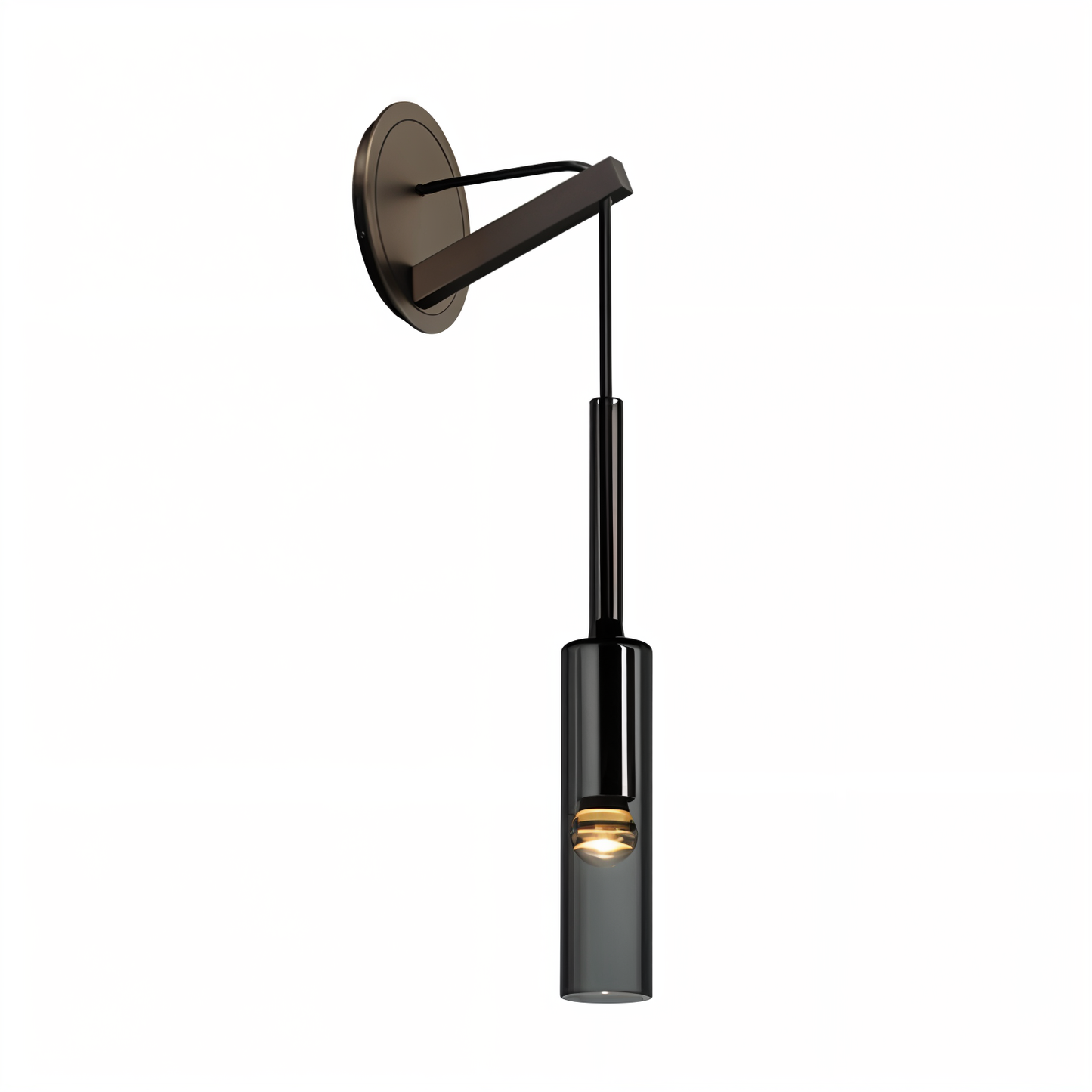 Minimalistische Wandleuchte mit Rauchglas – Orvane | Karnz