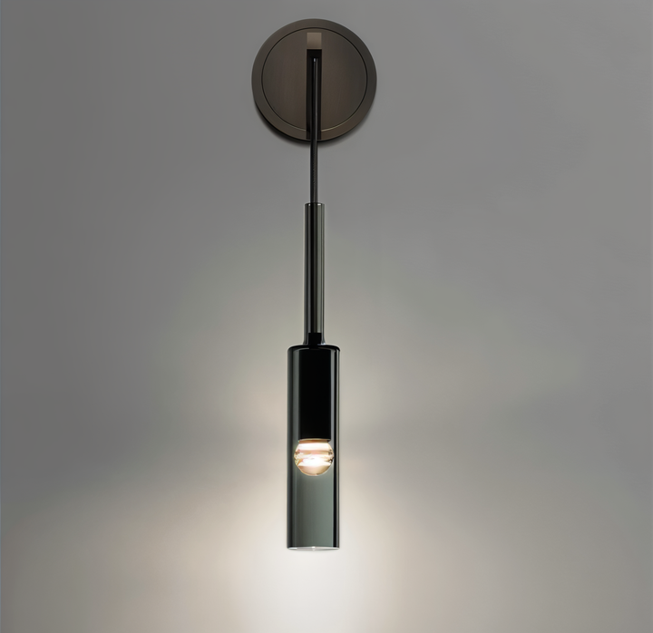 Minimalistische Wandleuchte mit Rauchglas – Orvane | Karnz