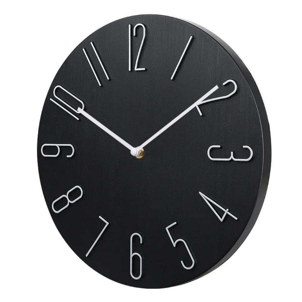Silencio Moderne, geräuschlose Wanduhr – Minimalistisches Design mit Quarzwerk