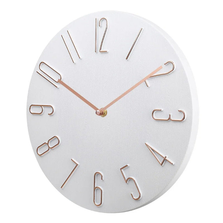 Silencio Moderne, geräuschlose Wanduhr – Minimalistisches Design mit Quarzwerk