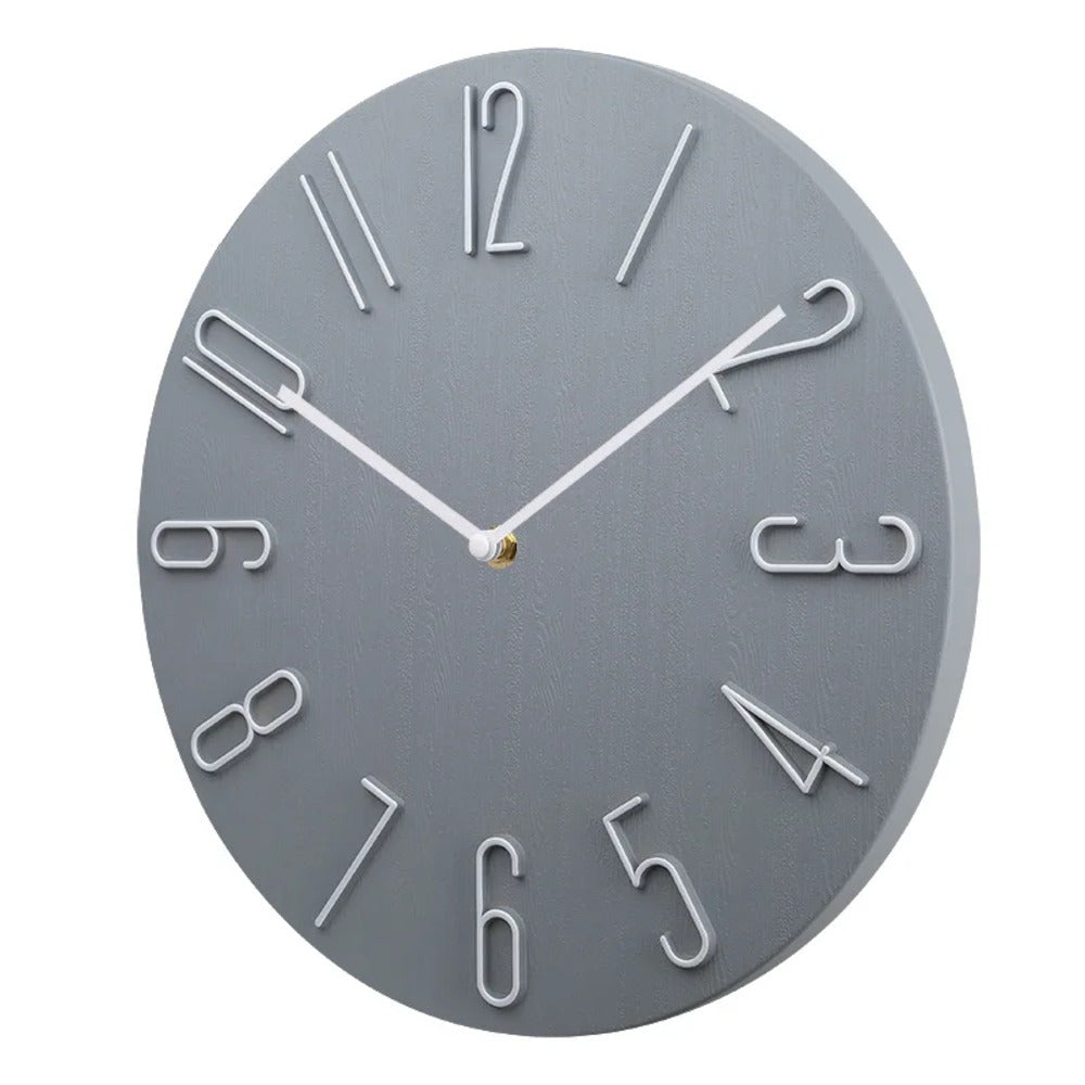 Silencio Moderne, geräuschlose Wanduhr – Minimalistisches Design mit Quarzwerk