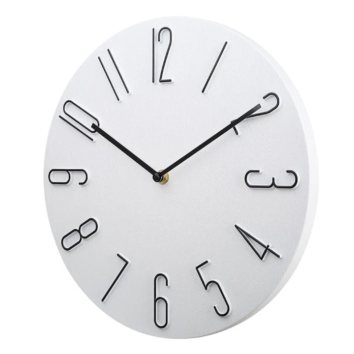Silencio Moderne, geräuschlose Wanduhr – Minimalistisches Design mit Quarzwerk
