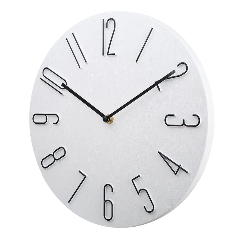 Silencio Modern Silent Wanduhr – Minimalistisches Design mit Quarzwerk | Karnz