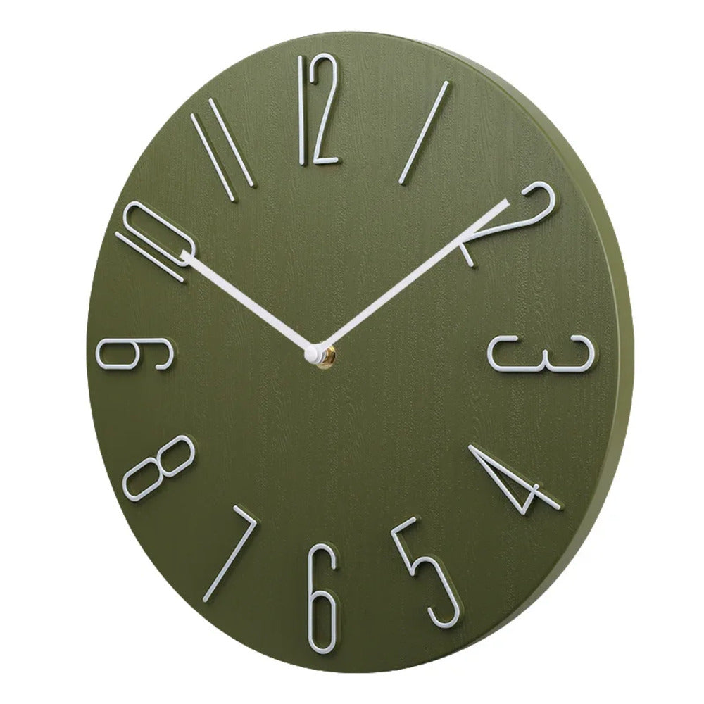 Silencio Moderne, geräuschlose Wanduhr – Minimalistisches Design mit Quarzwerk