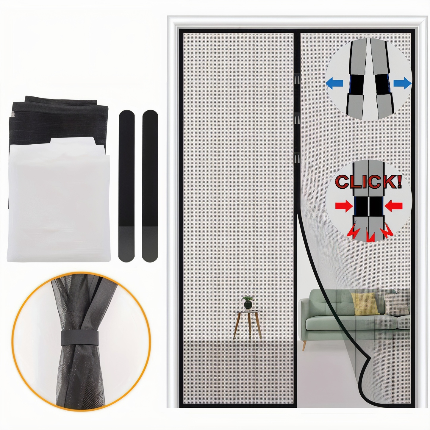 MagniSeal™ Magnetisches Deurnet gegen Insekten | Karnz