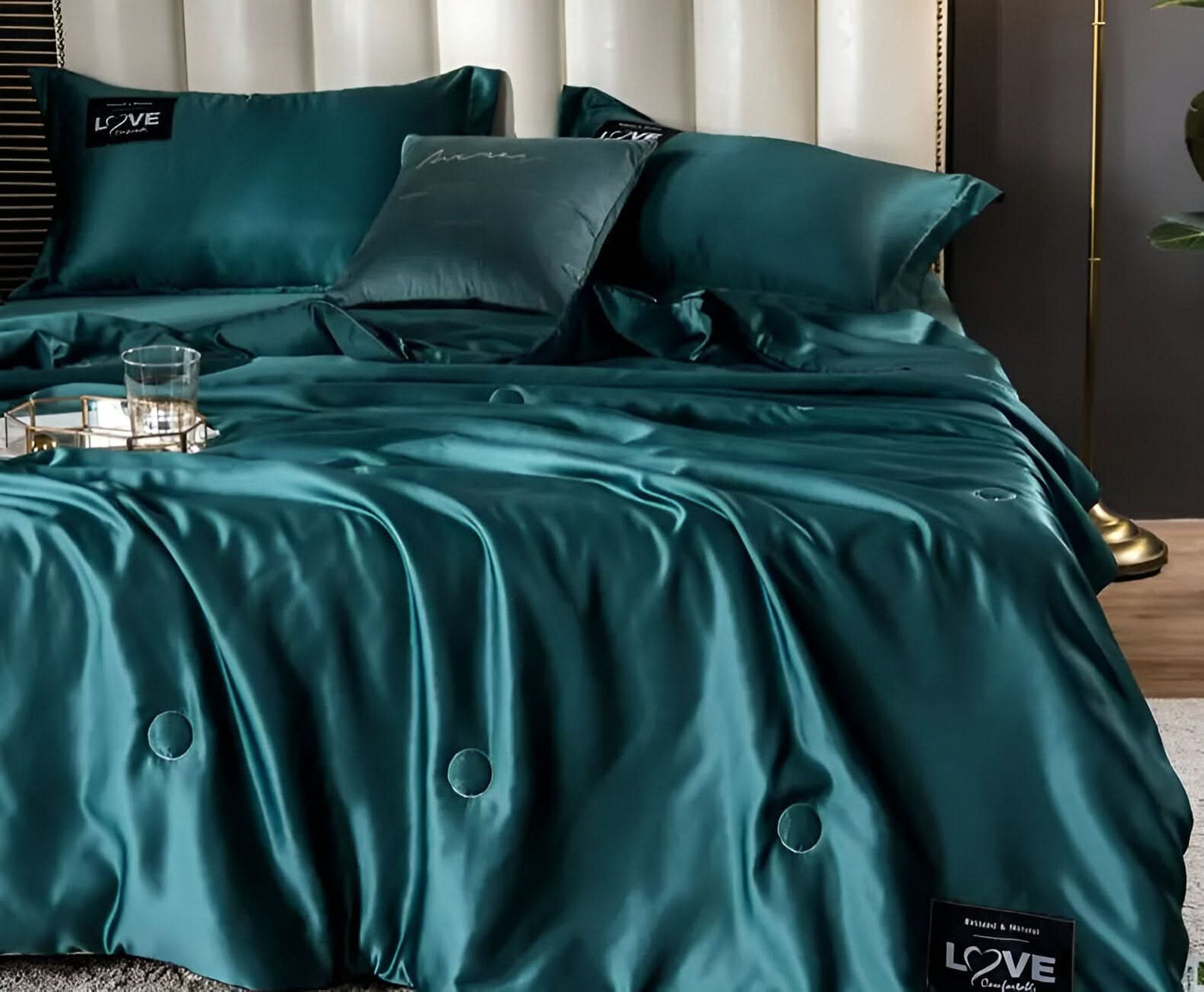 FLUFFINA – Premium-Satin-Seiden-Bettwäsche