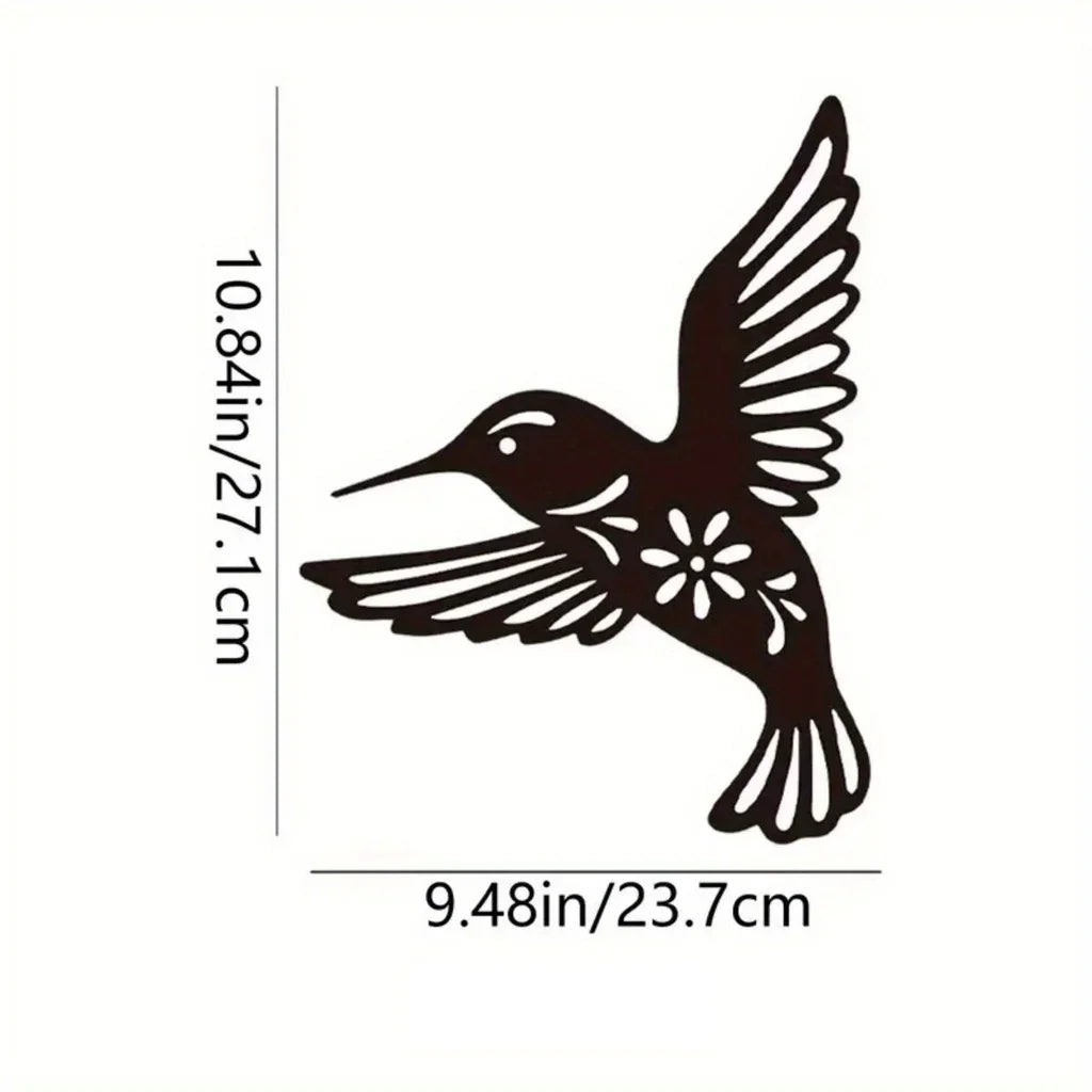 Kolibri Metall Wandkunst 3D Skulptierte Eisen Handwerk Wanddekoration für Wohnzimmer Esszimmer Garten Kreative Nordic Wohnkultur