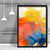 Abstraktes farbenfrohes Graffiti in Pink und Orange Nr. 1 Kunstdruck