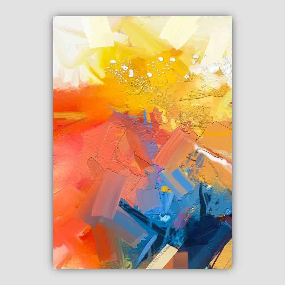 Abstraktes farbenfrohes Graffiti in Pink und Orange Nr. 1 Kunstdruck