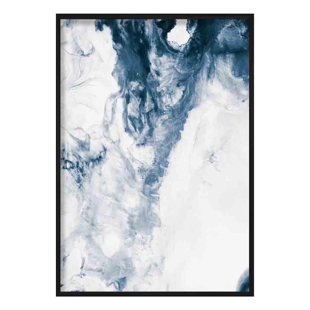 Abstraktes Gemälde „Flüssigkeit des Ozeans“ Kunstdruck Nr. 1
