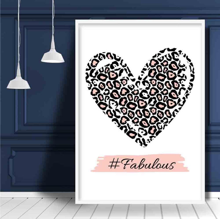 #Fabelhaftes Poster mit rosa Leopardenmuster
