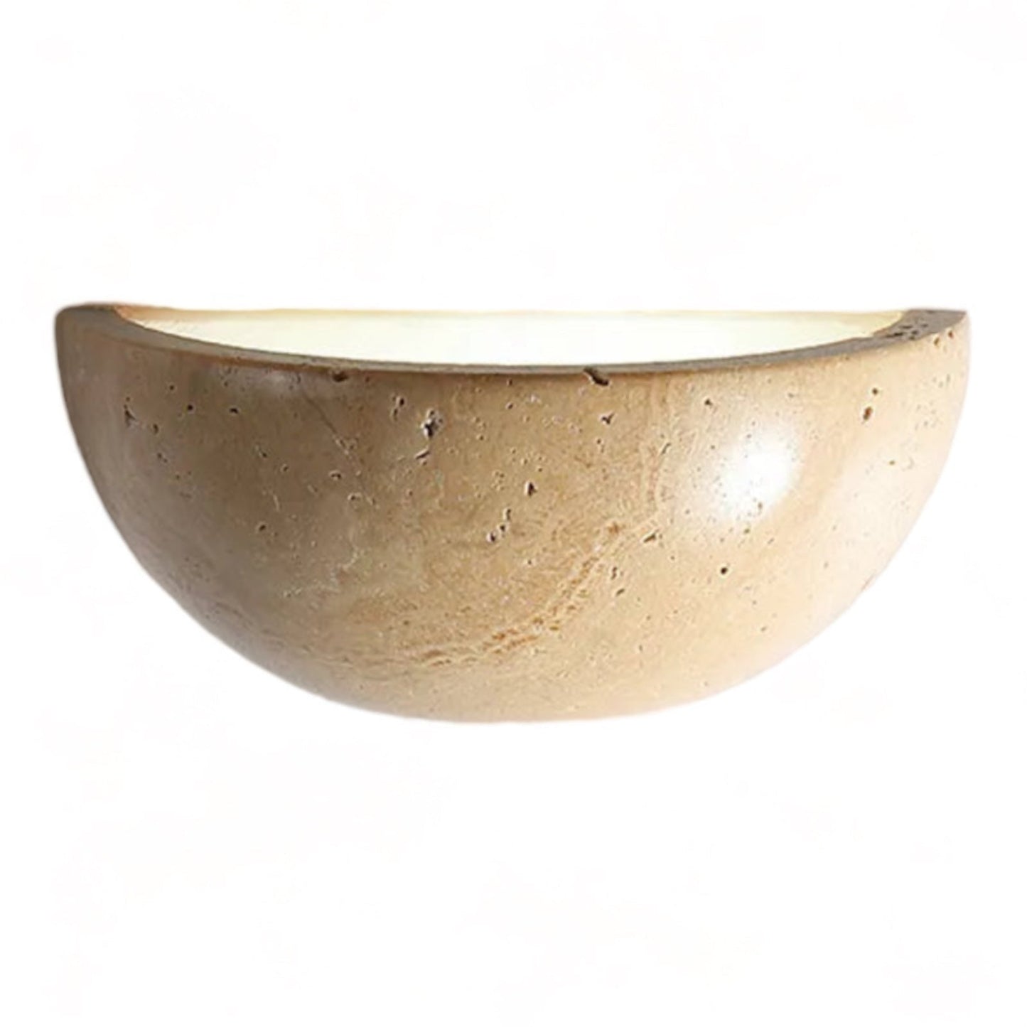 Halb-Runde LED Wabi-Sabi Wandlampe - ZenGlow | Karnz