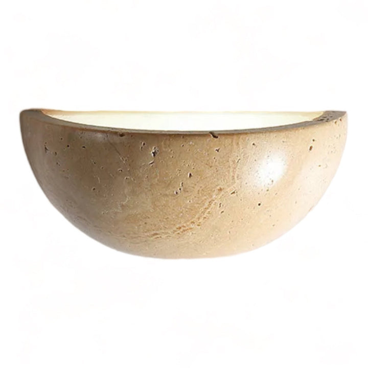 Halb-Runde LED Wabi-Sabi Wandlampe - ZenGlow | Karnz