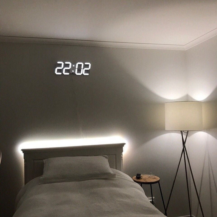 GlowLuxe - Stilvolle 3D LED Wand Uhr | Karnz