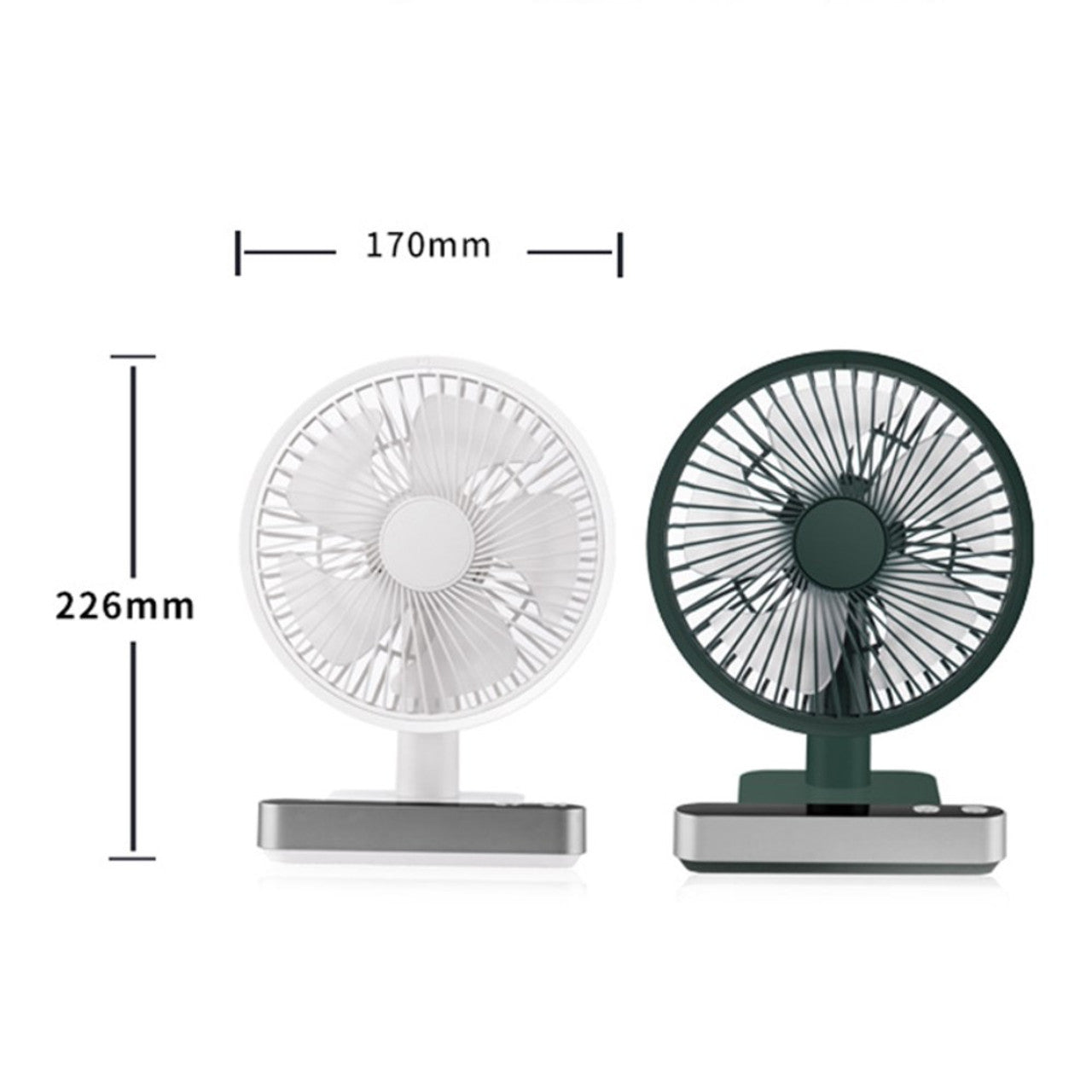 F702 Automatischer schüttelnder Desktop-Elektroventilator mit LED-Anzeige | Karnz