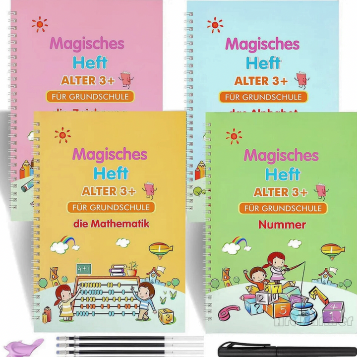 Lernhefte für Kinder | 4er Set | Karnz