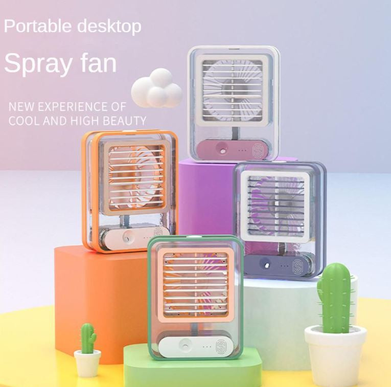 Wassergekühlter Schreibtischventilator mit Luftbefeuchtungsspray - Verschiedene Farben | Karnz