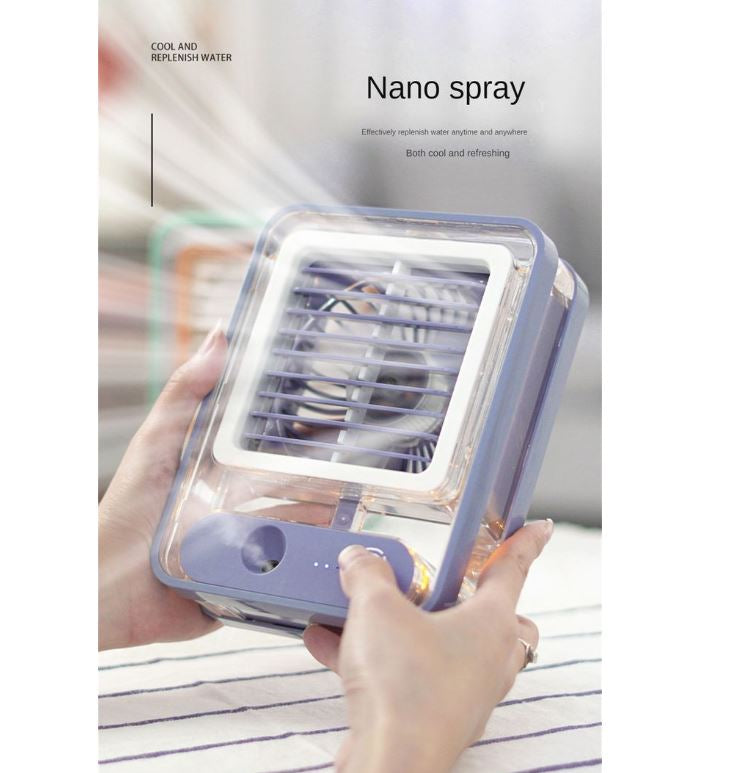 Wassergekühlter Schreibtischventilator mit Luftbefeuchtungsspray - Verschiedene Farben | Karnz
