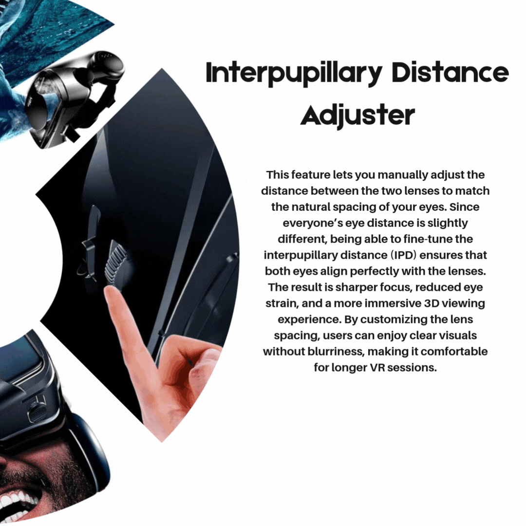 VISIAX – 3D-VR-Brille mit Kopfhörern und Controller