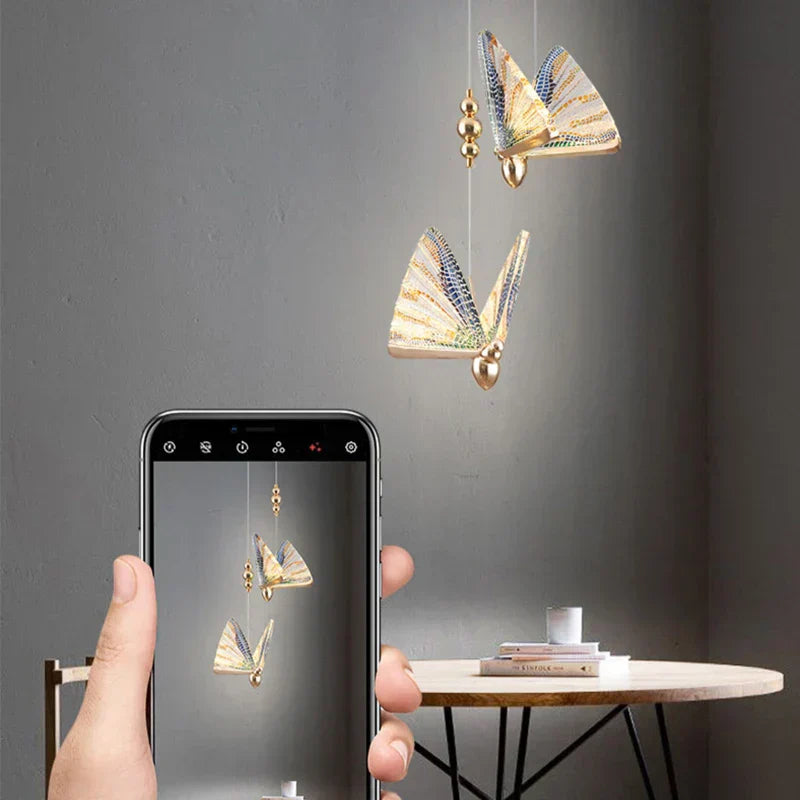 LumeFly – Schmetterling LED Pendelleuchte mit warmem Licht | Karnz