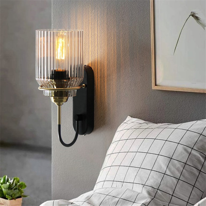 Industrielle Glastrichter Wandleuchte | Karnz