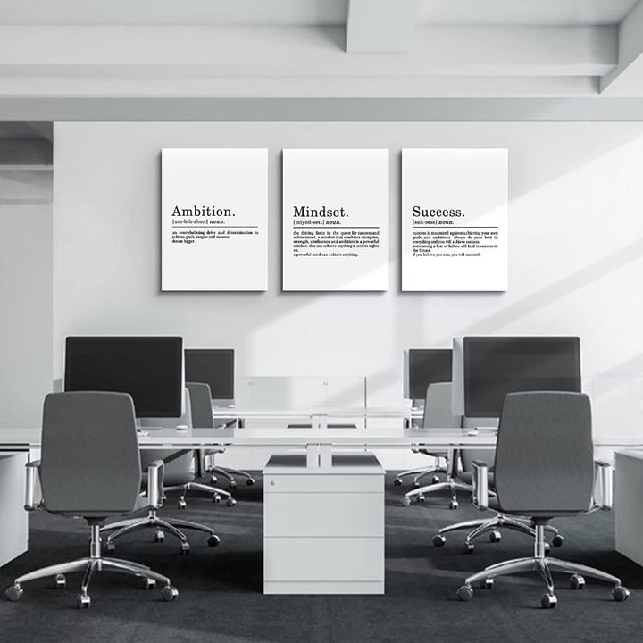 Gerahmtes Leinwand Wandkunst Zitat