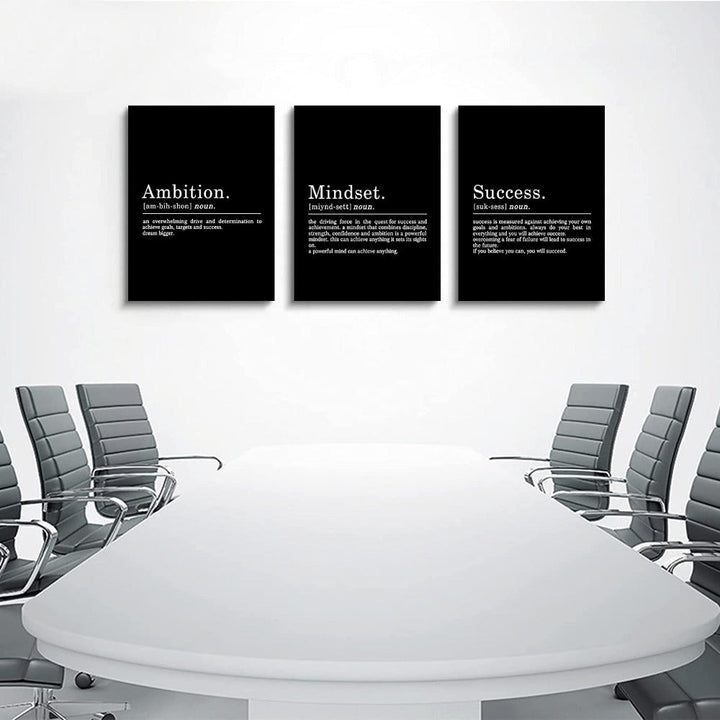 Gerahmtes Leinwand Wandkunst Zitat