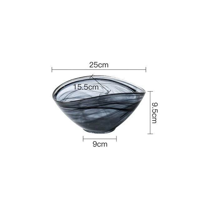 Irreguläre Glas-Salatschüssel Karnz