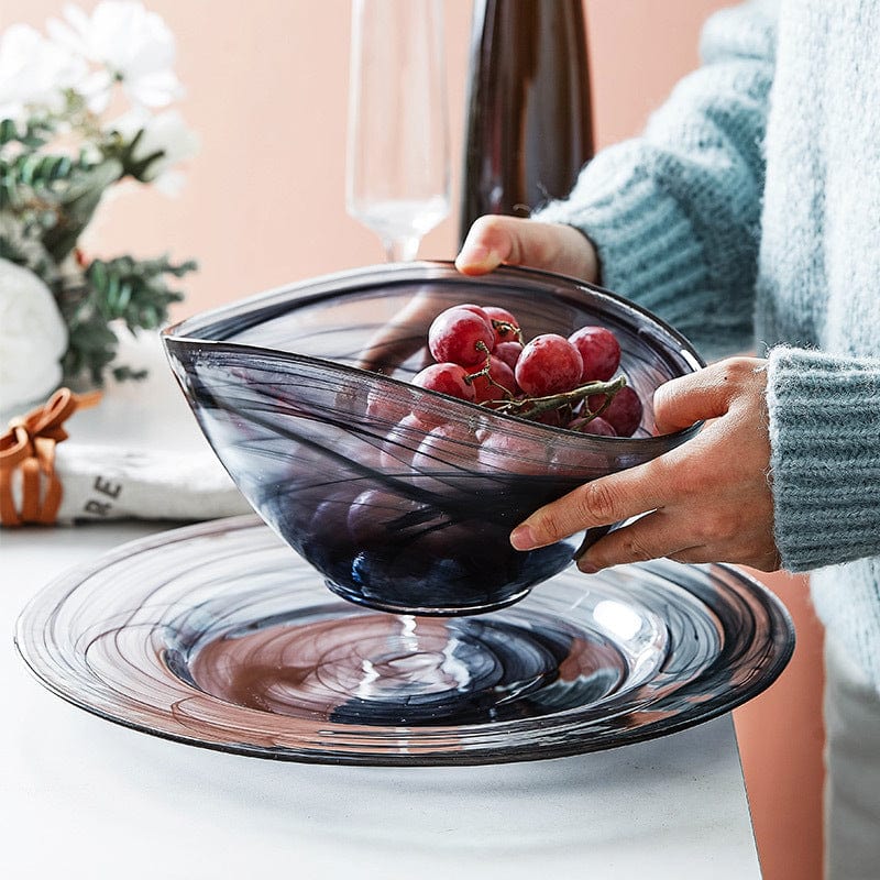Unregelmäßige Glas Salatschüssel | Karnz