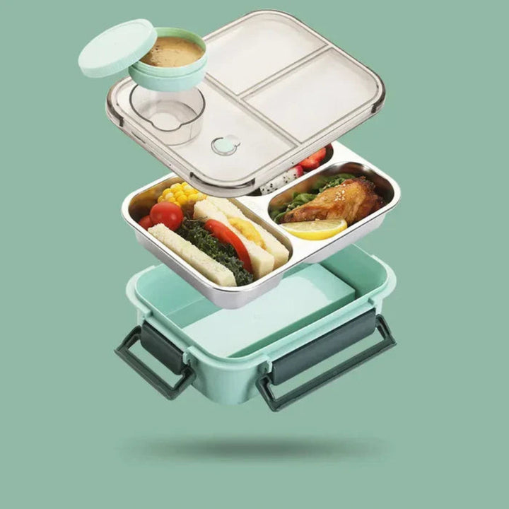 Isolierte Lunchbox aus Edelstahl – hält die Temperatur bis zu 12 Stunden lang