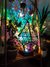 Buntglas Style LED Tischlampe - LumiAura | Karnz
