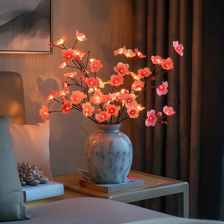 OlivaFairy Stimmungslampe mit Olivenzweigen und LED-Beleuchtung