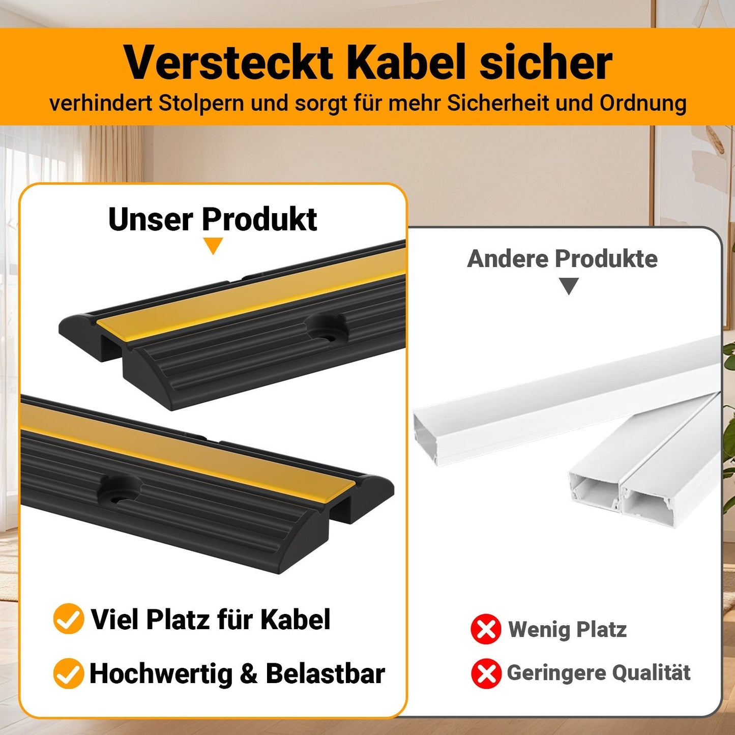 Kabelbrücke Schlauchbrücke 1m 4 Stück | Karnz