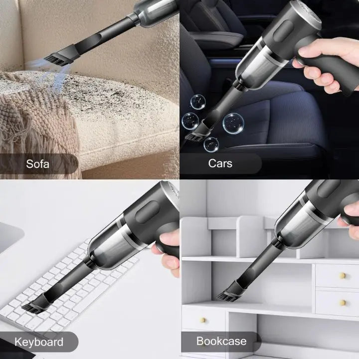 Kabelloser 3-in-1 Mini-Staubsauger – Staubsaugen, Blasen & Bürsten in einem
