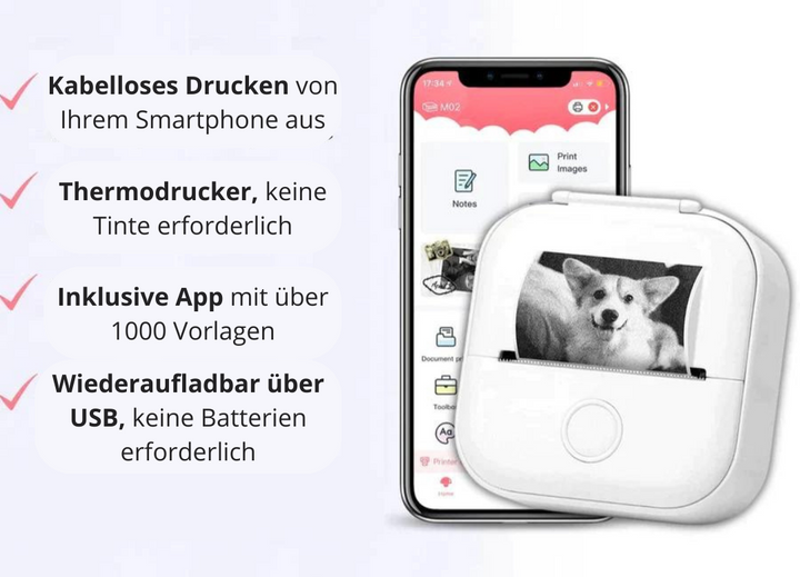 Drahtloser Thermodrucker | Karnz