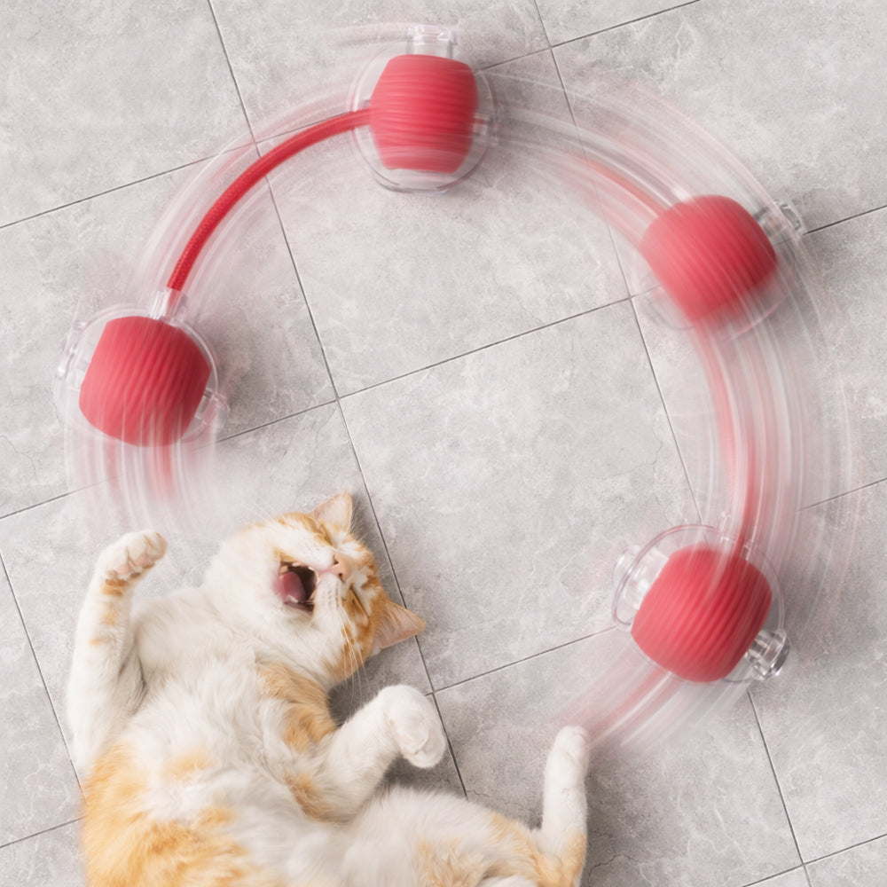 Smarte interaktive Katzenball mit Schnur | Karnz
