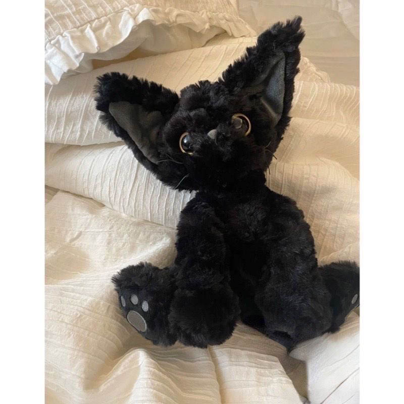 Kawaii Schwarze Katze Plüschspielzeug Stofftier