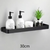 Kellan Wandmontiertes Badezimmerregal Schwarz | Karnz