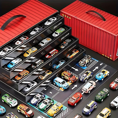Kinder-Spielset mit Diecast-Autobahn und Garage