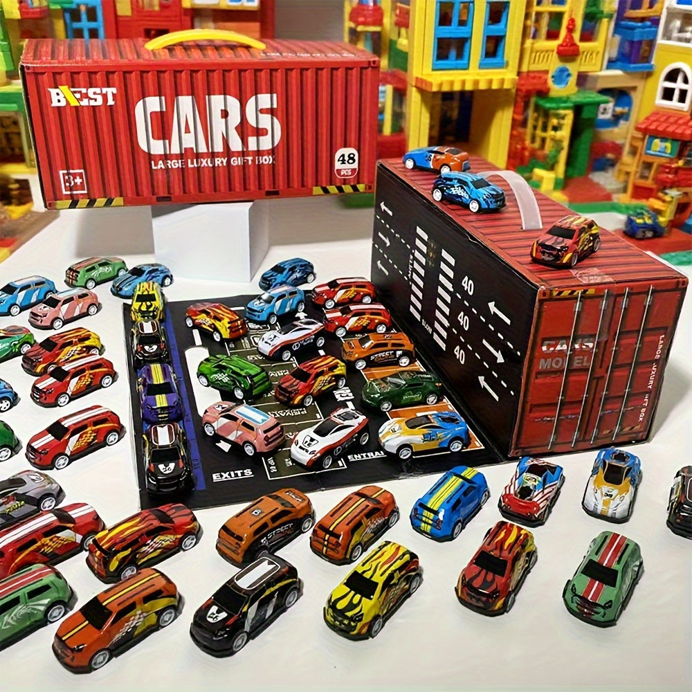Kinder-Spielset mit Diecast-Autobahn und Garage