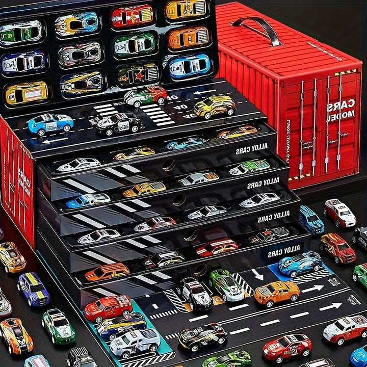Kinder-Spielset mit Diecast-Autobahn und Garage