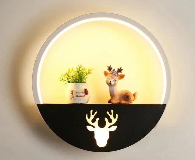 Wandleuchte Kinderzimmer – Kreative LED Nachtlicht Wandlampe mit Halterung | Karnz