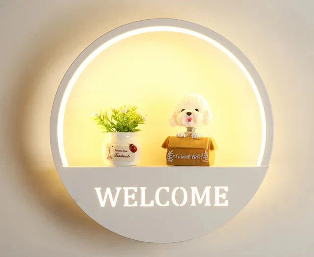 Wandleuchte Kinderzimmer – Kreative LED Nachtlicht Wandlampe mit Halterung | Karnz