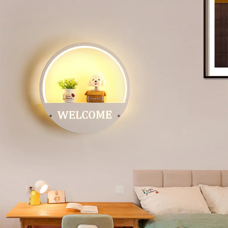 Wandleuchte Kinderzimmer – Kreative LED Nachtlicht Wandlampe mit Halterung | Karnz