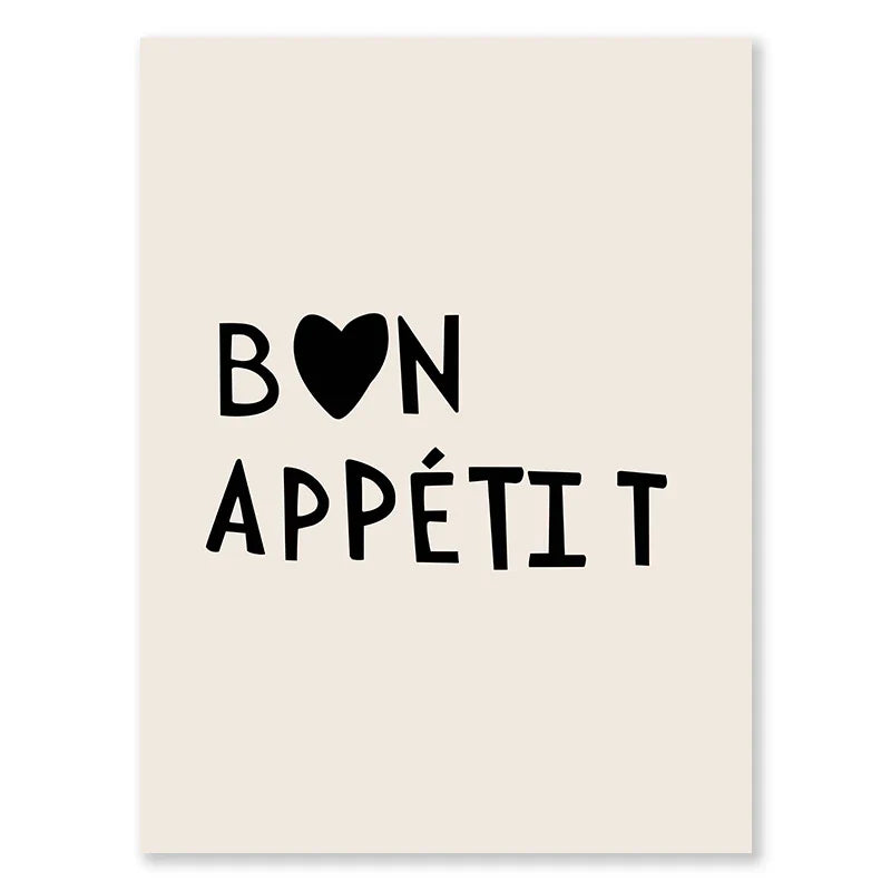 Küchenkochliebe-Zitate-Wandkunst Feine Kunst Leinwanddrucke Minimalistische Moderne Typografische Poster Bilder Für Küchen-Esszimmer-Café-Kunstdekoration