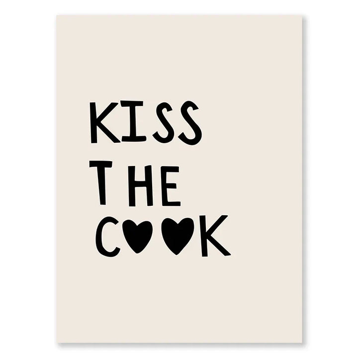 Küchenkochliebe-Zitate-Wandkunst Feine Kunst Leinwanddrucke Minimalistische Moderne Typografische Poster Bilder Für Küchen-Esszimmer-Café-Kunstdekoration