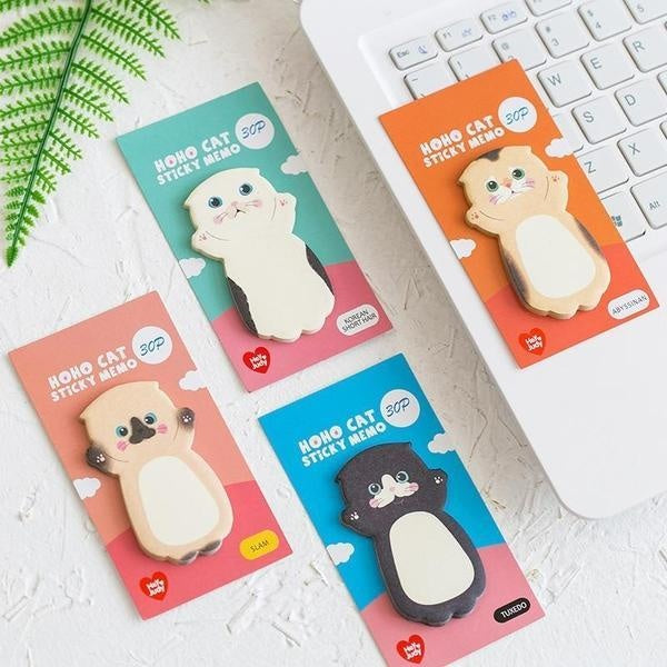 Kitty Sticky Note Memo Pad | Karnz