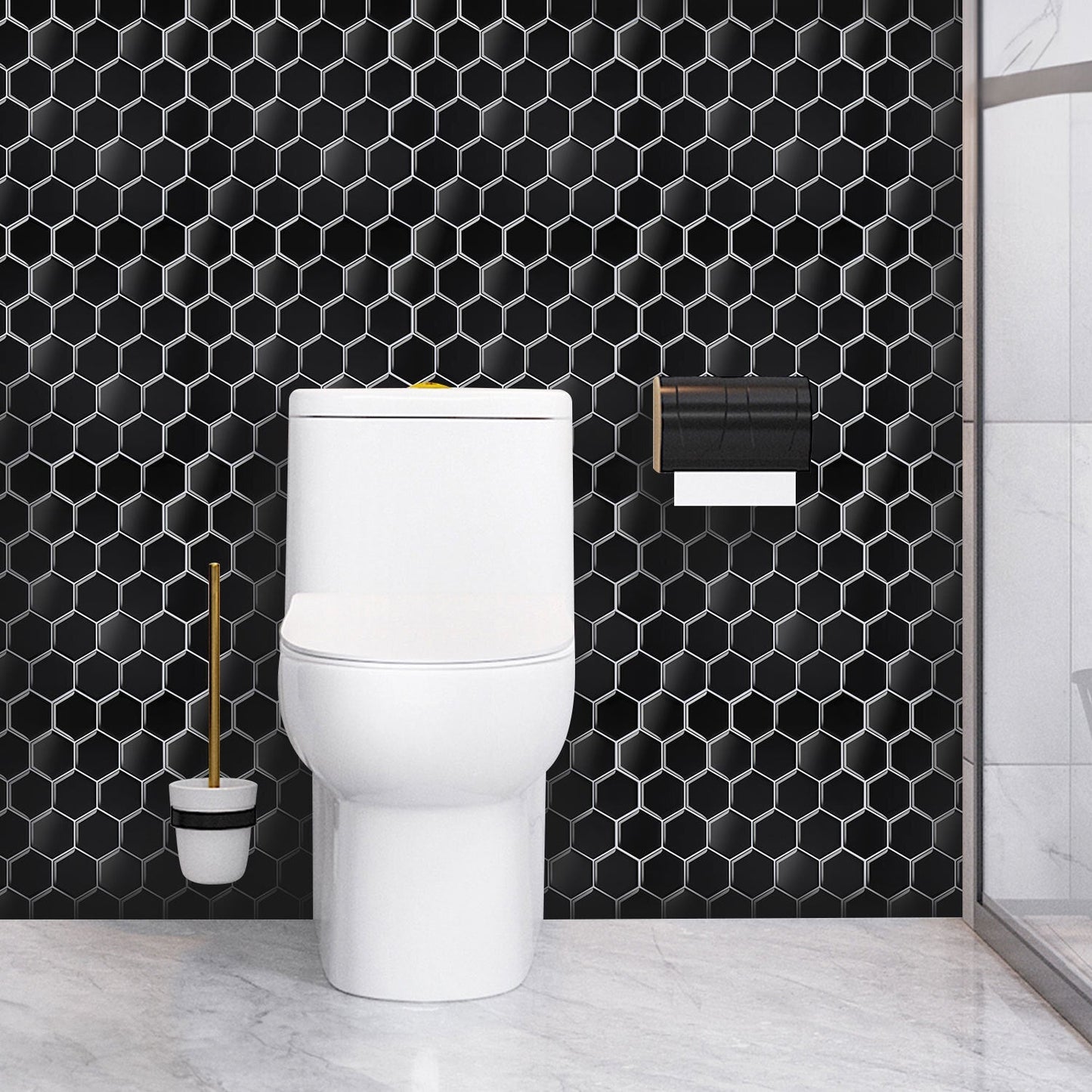 Klebefliesen Selbstklebend 10er Set Hexagon | Karnz